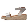 luxe soldes Clarks Kimmei Ivy – D – Sandales Compensées – Silvercoloured 22