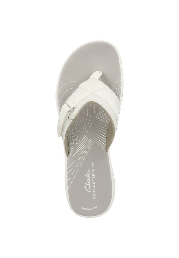 Clarks Brinkley – Tongs – White Synthetic ﻿soldes 4