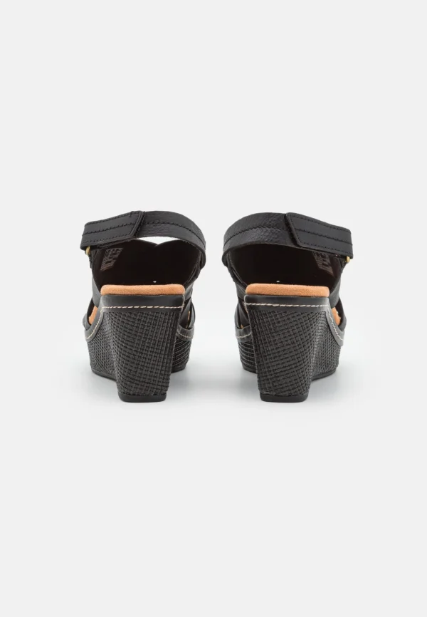 Clarks Elleri Grace – Sandales À Plateforme – Black Top ventes 5