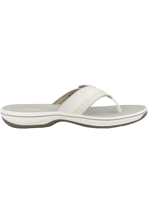 Clarks Brinkley – Tongs – White Synthetic ﻿soldes 6