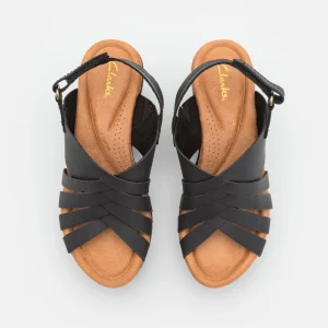 Clarks Elleri Grace – Sandales À Plateforme – Black Top ventes 18