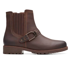 Paris Clarks Aspra Buckle – Boots À Talons – British Tan Lea 18