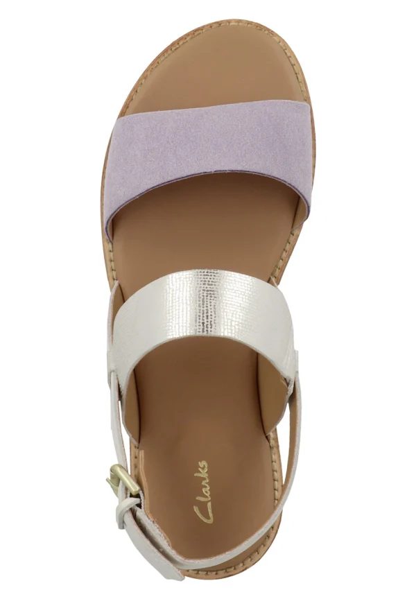 grande marque pas cher Clarks Karsea Strap – Sandales – Lilac Combi 4