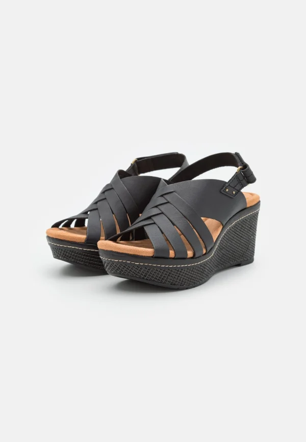 Clarks Elleri Grace – Sandales À Plateforme – Black Top ventes 4