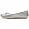 magasin france Clarks Ballerines – Silver Metallic 19