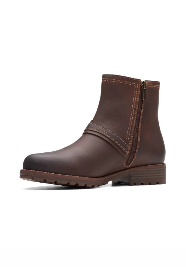 Paris Clarks Aspra Buckle – Boots À Talons – British Tan Lea 3