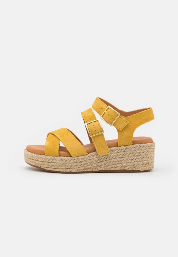 prix pas cher Clarks Kimmei Buckle – Sandales À Plateforme – Yellow 3