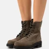 Clarks Orianna Cap – Bottines À Lacets – Dark Olive marque pas cher en ligne 16