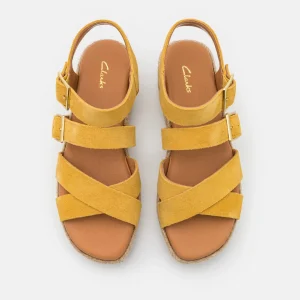 prix pas cher Clarks Kimmei Buckle – Sandales À Plateforme – Yellow 18