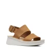 aux meilleurs prix Clarks Velhill Strap – Sandales Compensées – White 22