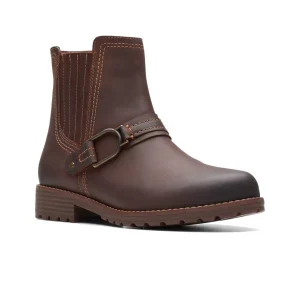 Paris Clarks Aspra Buckle – Boots À Talons – British Tan Lea 16