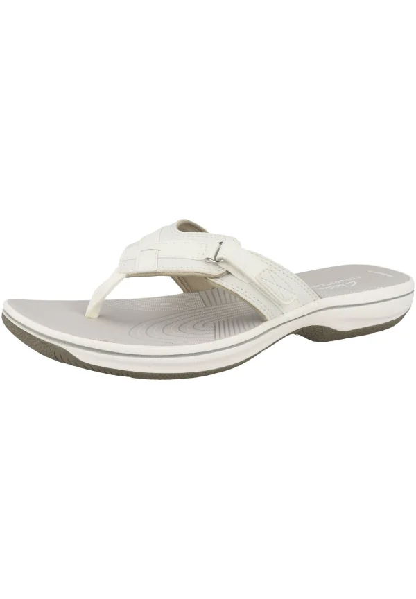 Clarks Brinkley – Tongs – White Synthetic ﻿soldes 3